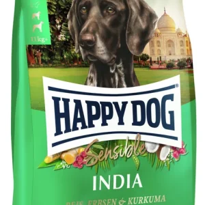 HAPPY DOG India Reis / Erbsen / Kurkuma 10 Kilogramm Hundetrockenfutter Sichere Zahlung